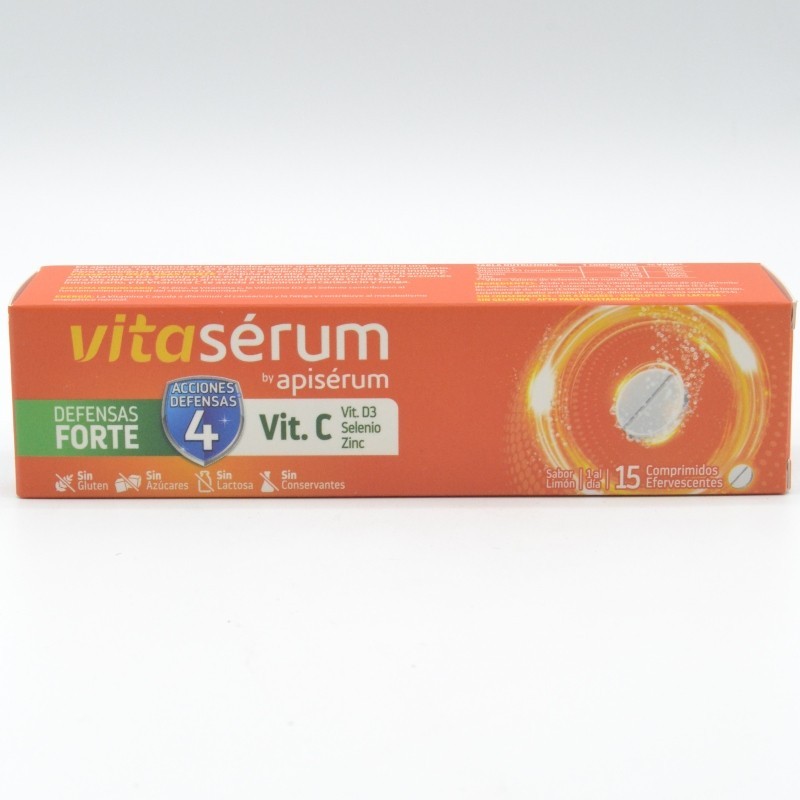 VITASERUM VITAMINA C FORTE 15 COMPRIMIDOS Defensas