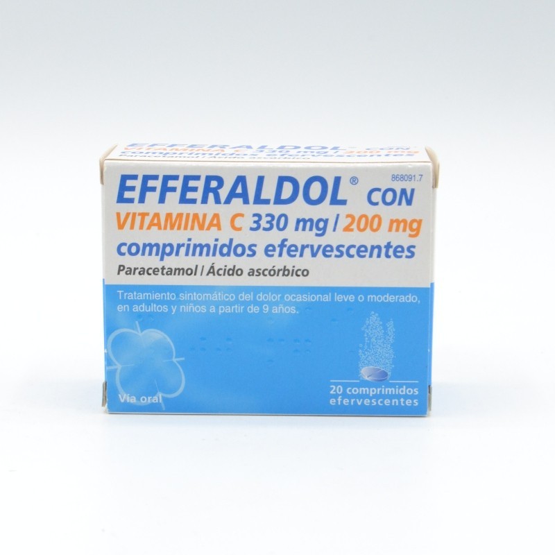 EFFERALGAN VITAMINA C 20 COMPRIMIDOS EFERVESCENT Paracetamol