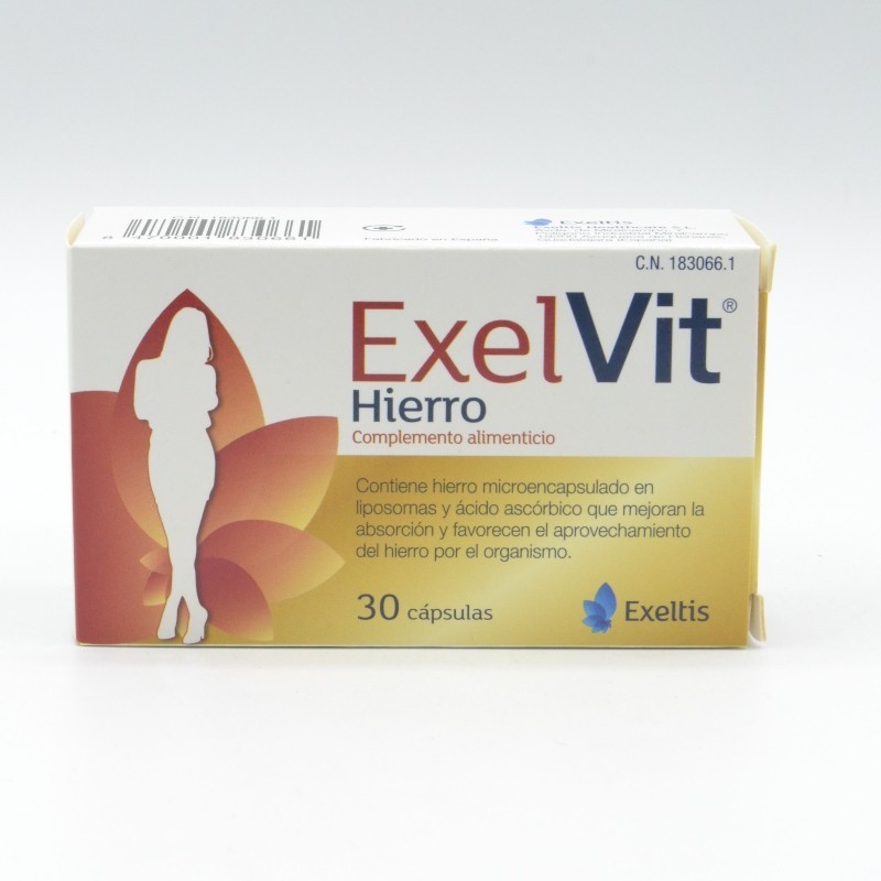 EXELVIT HIERRO 30 CAPSULAS Complejos multivitamínicos