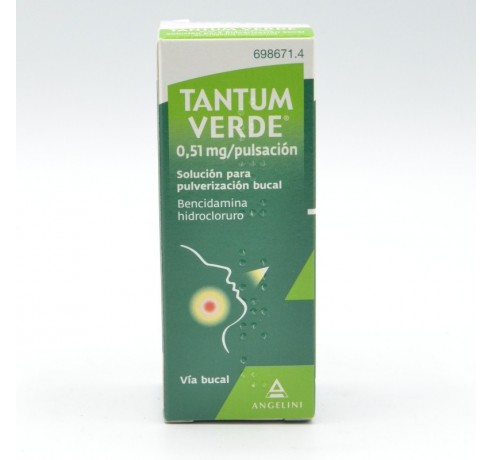 TANTUM VERDE 0.51 MG AEROSOL BUCAL 15 ML Dolor de garganta