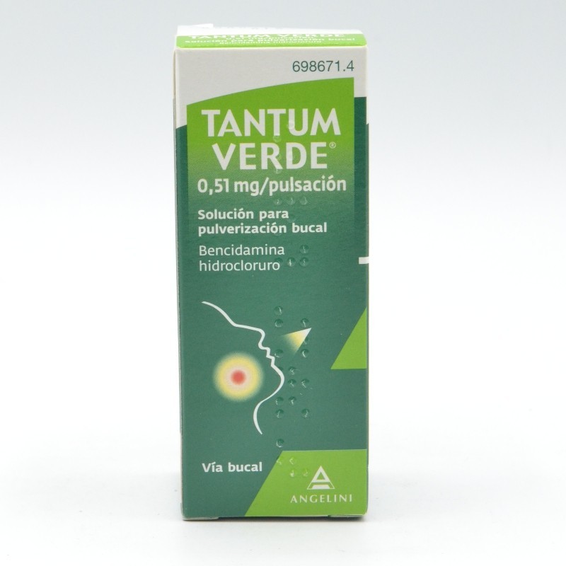 TANTUM VERDE 0.51 MG AEROSOL BUCAL 15 ML Dolor de garganta