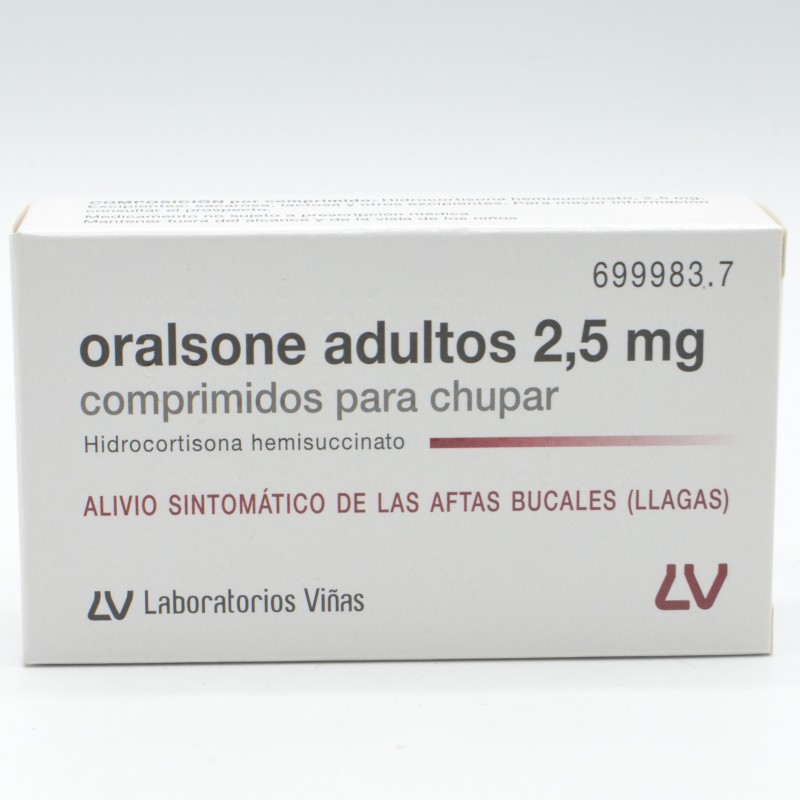 ORALSONE ADULTOS 2.5 MG 12 COMPRIMIDOS PARA CHUP Tratamiento de herpes y encías