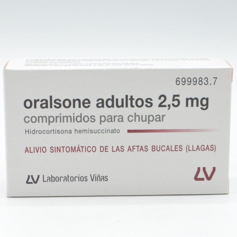 ORALSONE ADULTOS 2.5 MG 12 COMPRIMIDOS PARA CHUP Tratamiento de herpes y encías ORALSONE ADULTOS 2.5 MG 12 COMPRIMIDOS PARA CHUP Tratamiento de herpes y encías
