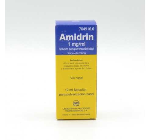 AMIDRIN 1 MG/ML NEBULIZADOR NASAL 15 ML Congestión nasal