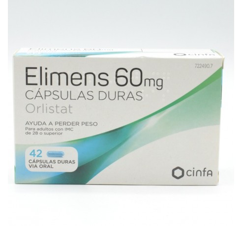 ELIMENS 60 MG 42 CAPSULAS Control de peso