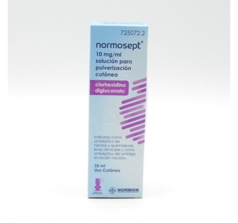 NORMOSEPT 10 MG/ML SOLUCION TOPICA PULVERIZADOR 25 ML Cuidado de heridas