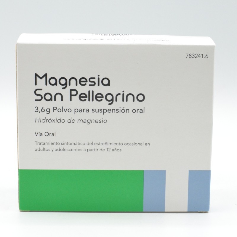MAGNESIA SAN PELLEGRINO 3.6 G 20 SOBRES POLVO SU Laxantes orales