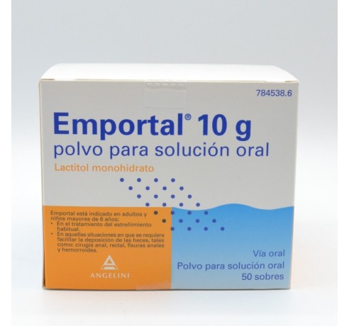 EMPORTAL 10 G 50 SOBRES POLVO SOLUCION ORAL Laxantes orales