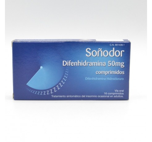 SOÑODOR 50 MG 16 COMPRIMIDOS Trastorno del sueño