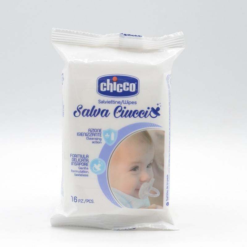 CHICCO TOALLITAS LIMPIA CHUPETES 16 UDS Pañales y toallitas