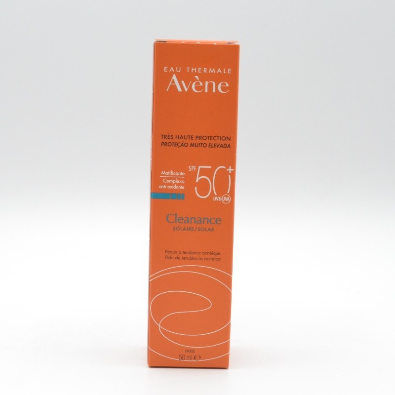 AVENE CLEANANCE SOLAR SPF 50+ MUY ALTA PROTEC 50 Acné AVENE CLEANANCE SOLAR SPF 50+ MUY ALTA PROTEC 50 Acné