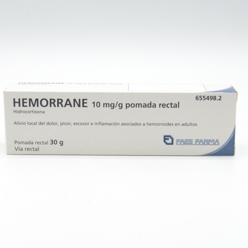 HEMORRANE 10 MG/G POMADA RECTAL 30 G Antihemorroidales