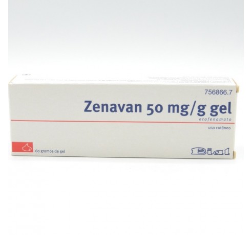 ZENAVAN 50 MG/G GEL TOPICO 60 G Antiflamatorios tópicos