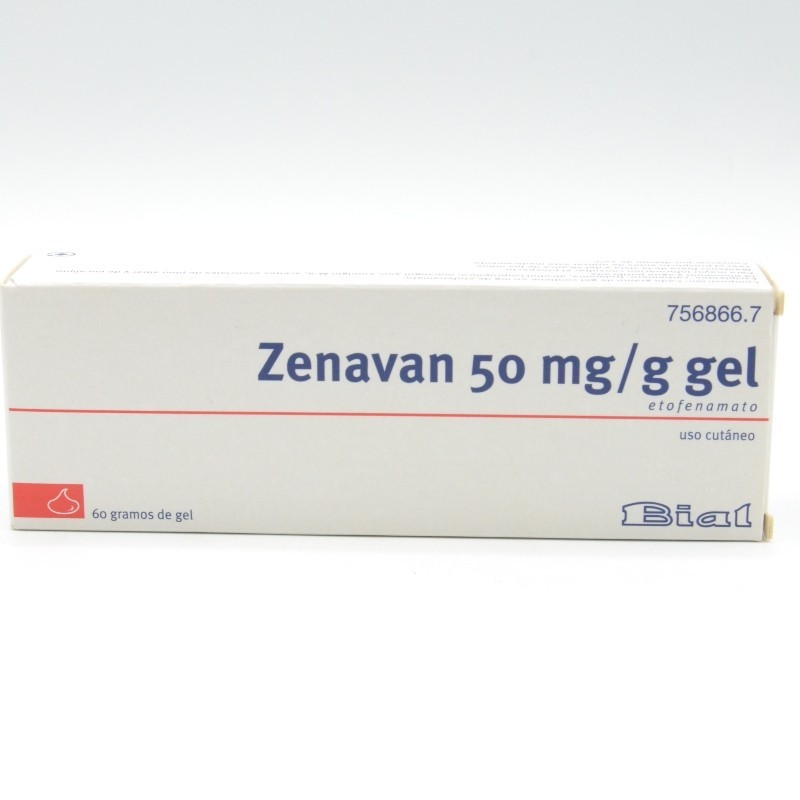 ZENAVAN 50 MG/G GEL TOPICO 60 G Antiflamatorios tópicos