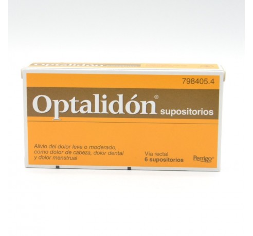 OPTALIDON 500/75 MG 6 SUPOSITORIOS Supositorios y enemas