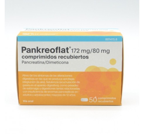 PANKREOFLAT 50 GRAGEAS Antiflatulentos
