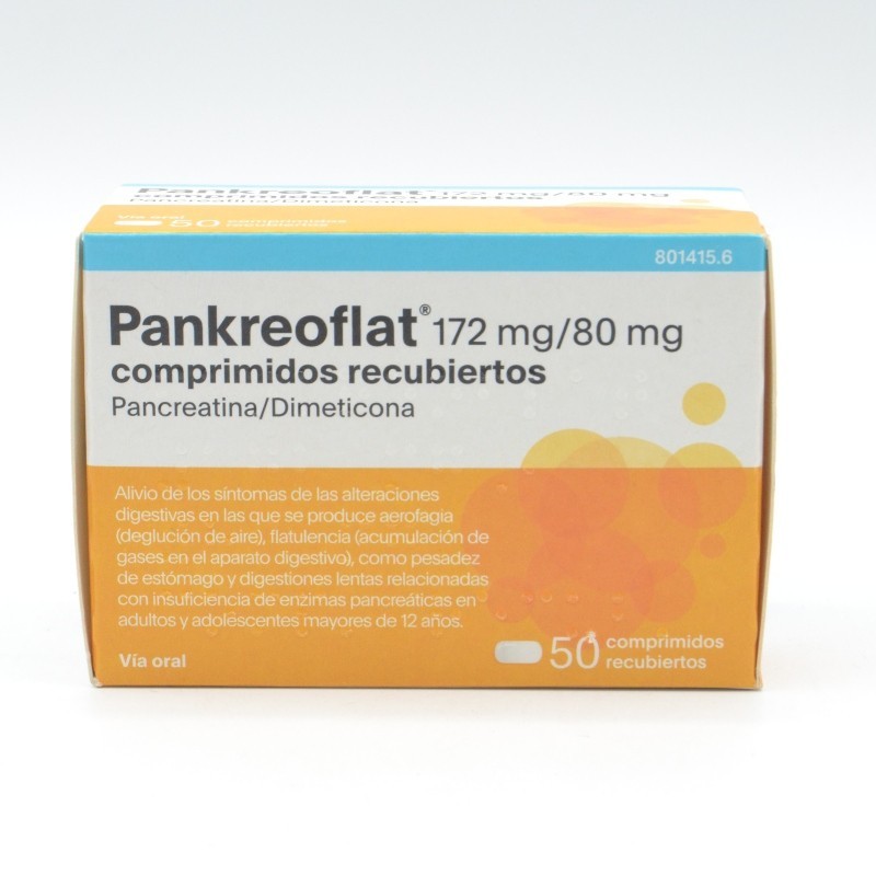 PANKREOFLAT 50 GRAGEAS Antiflatulentos