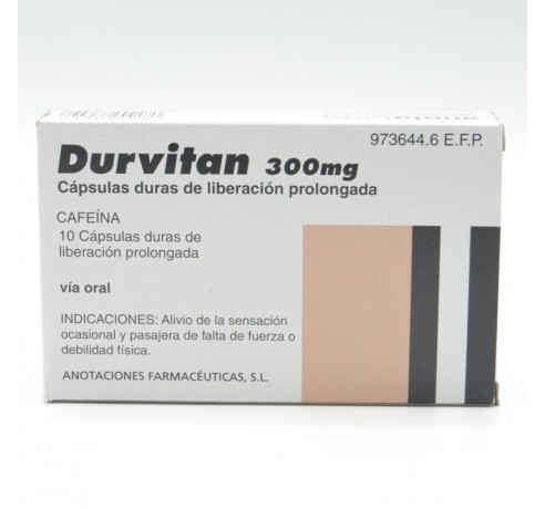 DURVITAN RETARD 300 MG 10 CAPSULAS LIBERACION PR Vitaminas y defensas