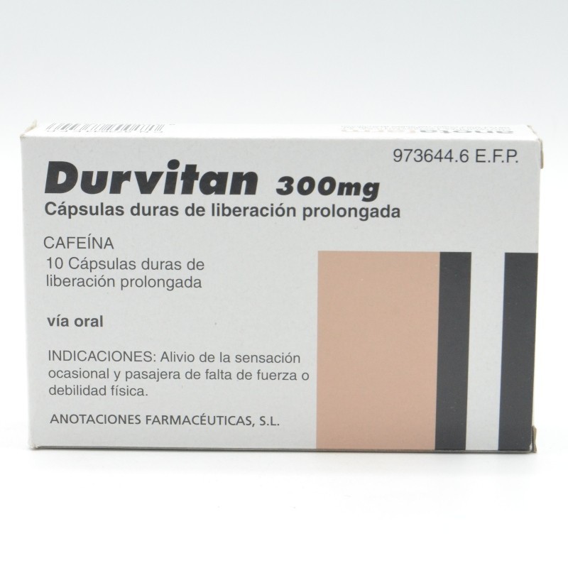 DURVITAN RETARD 300 MG 10 CAPSULAS LIBERACION PR Vitaminas y defensas