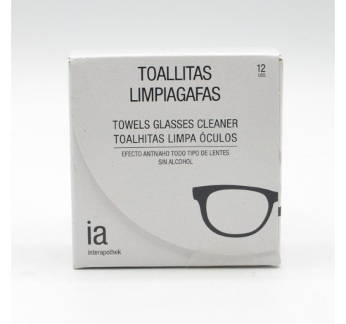 INTERAPOTHEK TOALLITAS LIMPIAGAFAS 12 UDS Higiene ocular y toallitas