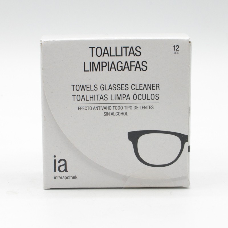 INTERAPOTHEK TOALLITAS LIMPIAGAFAS 12 UDS Higiene ocular y toallitas