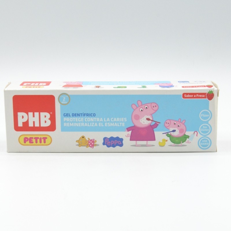 PHB PETIT PEPPA GEL DENTIFRICO FRESA 75 ML Infantil