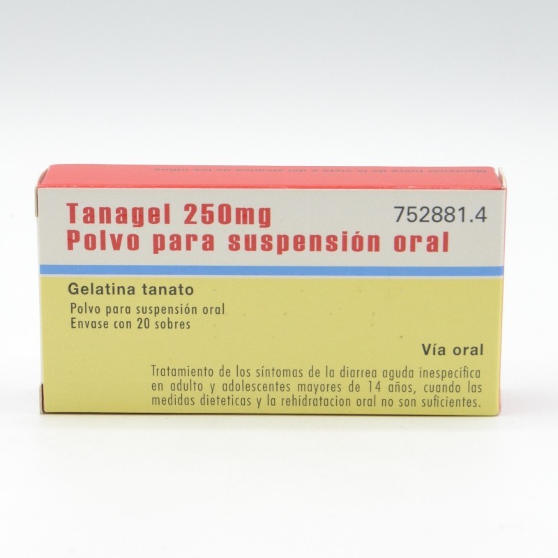 TANAGEL POLVO 250 MG 20 SOBRES Antidiarreicos