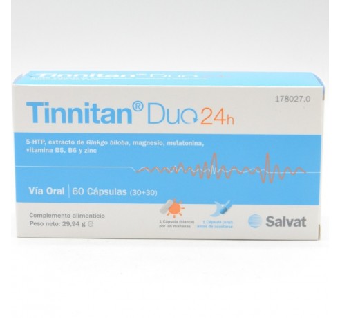 TINNITAN DUO 24 H 30 CAPS +30 CAPS Vitaminas para los oídos