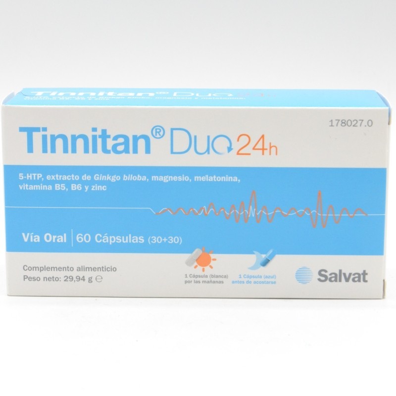 TINNITAN DUO 24 H 30 CAPS +30 CAPS Vitaminas para los oídos