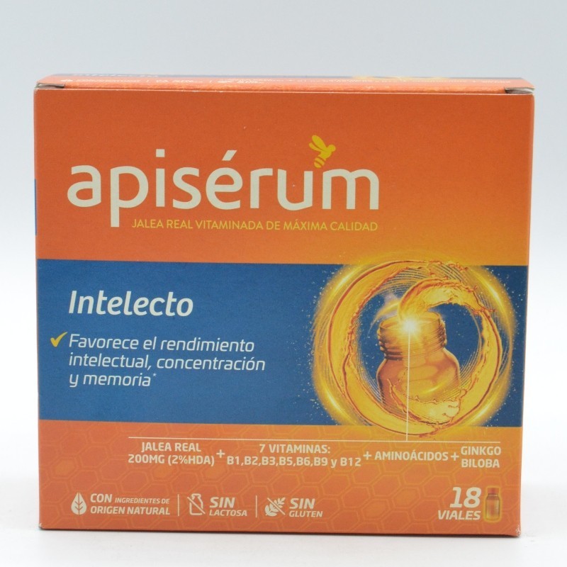 APISERUM INTELECTO 18 VIALES BEBIBLES Complejos multivitamínicos