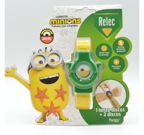 RELEC PULSERA MINIONS VERDE Anti-mosquitos