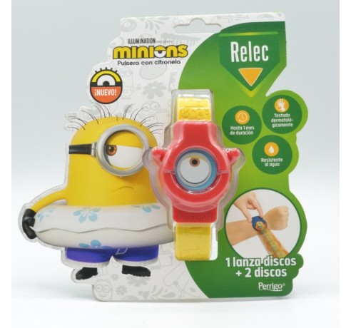 RELEC PULSERA MINIONS ROJA Anti-mosquitos