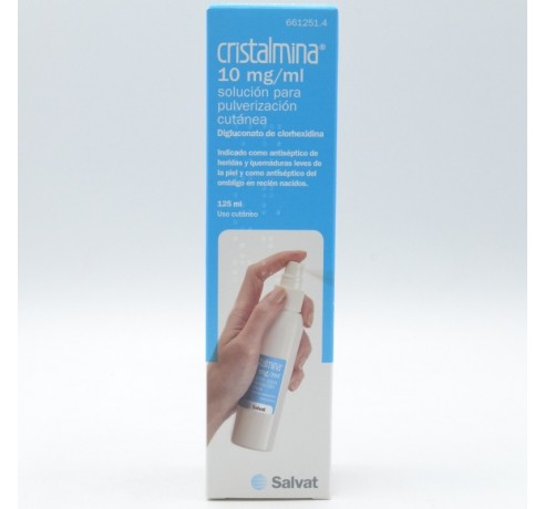 CRISTALMINA SPRAY 10 MG/ML SOLUCION TOPICA 125 ML Cuidado de heridas