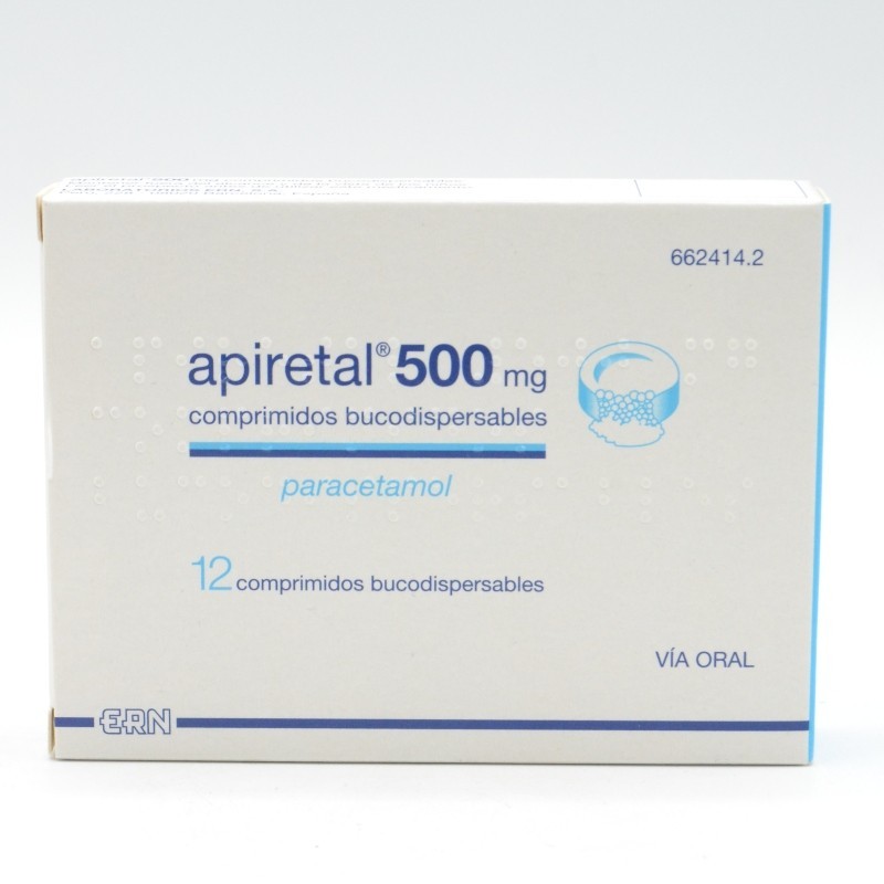 APIRETAL 500 MG 12 COMPRIMIDOS BUCODISPERSABLES Paracetamol