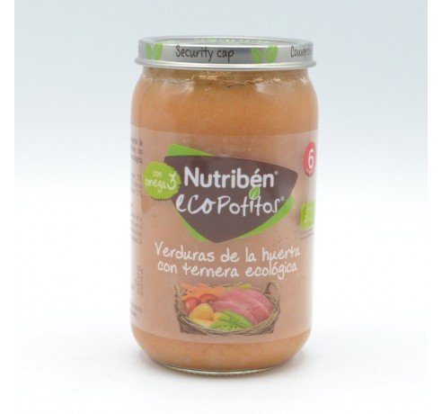 NB ECOPOTITO VERDURAS DE LA HUERTA CON TERNERA ECOLOGICA 235 G Potitos