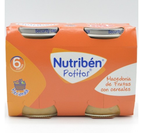 NB MERIENDA MACEDONIA DE FRUTAS CON CEREALES 2X190 G Potitos