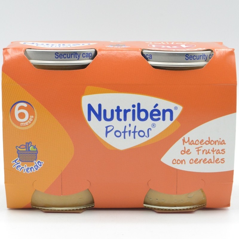 NB MERIENDA MACEDONIA DE FRUTAS CON CEREALES 2X190 G Potitos