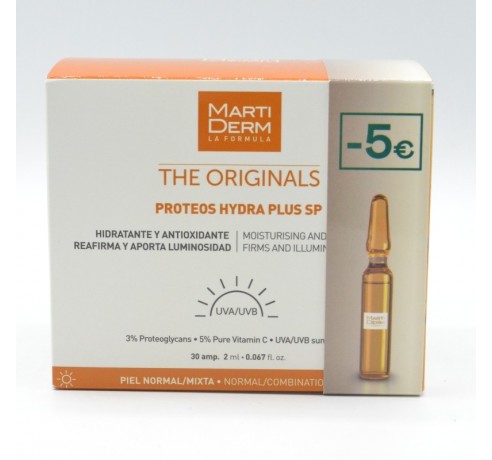 MARTIDERM PROTEOS HYDRAPLUS SPF PIEL NORMAL/MIXTA (NARANJA) 30AMP -5€DTO Antiedad