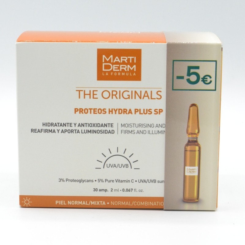 MARTIDERM PROTEOS HYDRAPLUS SPF PIEL NORMAL/MIXTA (NARANJA) 30AMP -5€DTO Antiedad