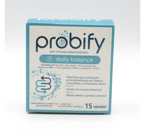 PROBIFY DAILY BALANCE 15 CAPSULAS Sistema digestivo