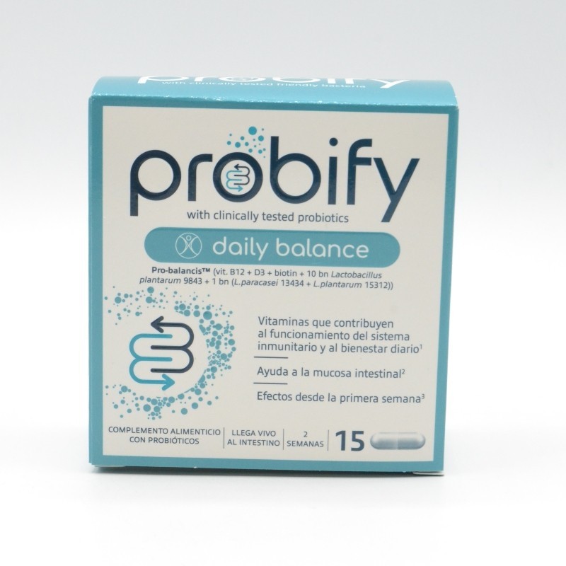 PROBIFY DAILY BALANCE 15 CAPSULAS Sistema digestivo