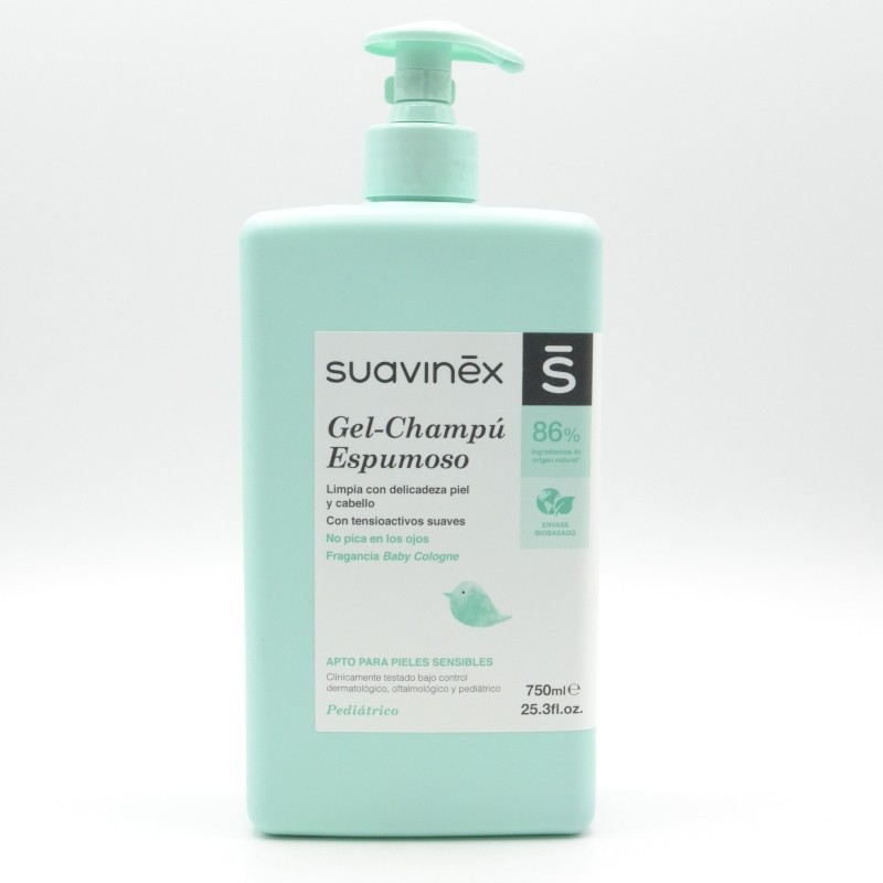 SUAVINEX PEDIATRIC GEL CHAMPU ESPUMOSO 750 ML Higiene e hidratación SUAVINEX PEDIATRIC GEL CHAMPU ESPUMOSO 750 ML Higiene e hidratación