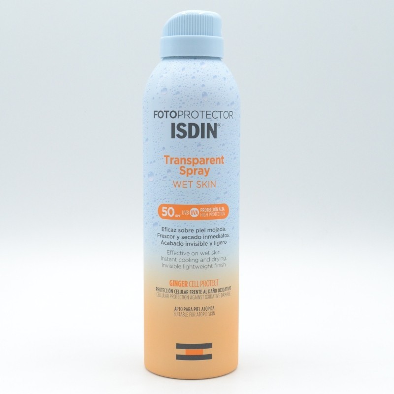 FP ISDIN WET SKIN TRANSPARENT SPRAY SFP 50+ 250 ML Parafarmacia