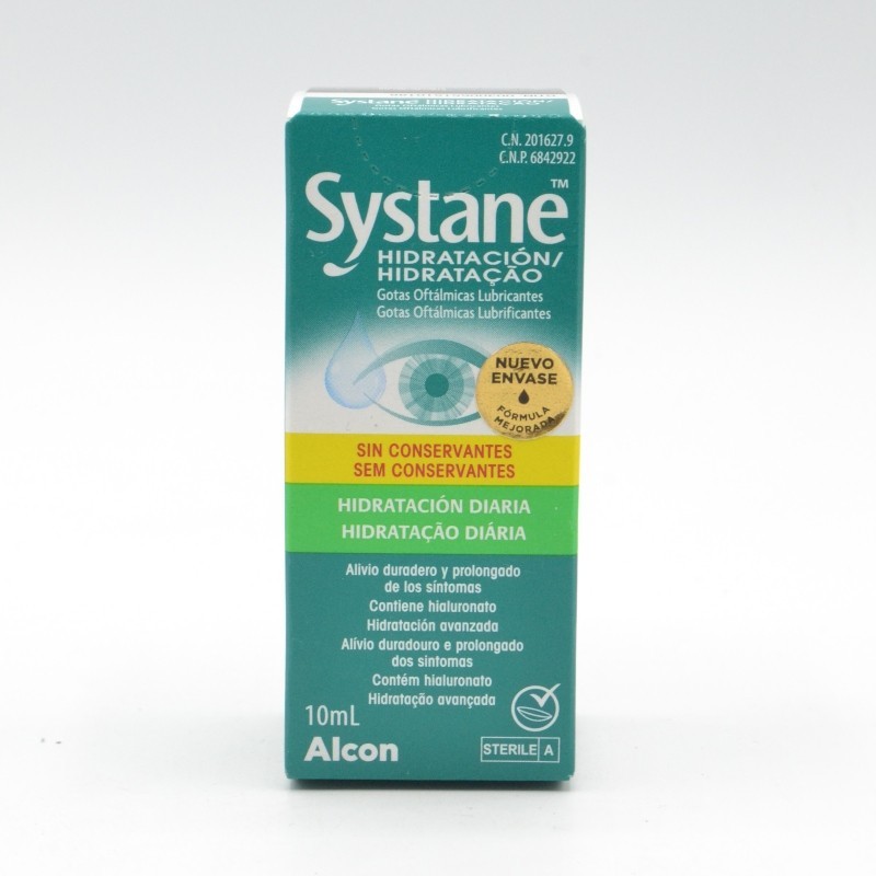 SYSTANE HIDRATACION 10 ML SIN CONSERVANTE Colirios y monodosis