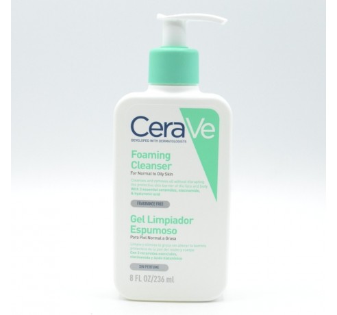 CERAVE LIMPIADOR ESPUMOSO 236 ML P.NORMAL/GRASA Acné