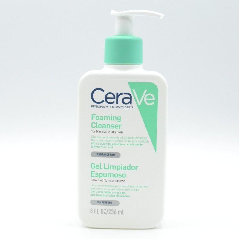 CERAVE LIMPIADOR ESPUMOSO 236 ML P.NORMAL/GRASA Acné