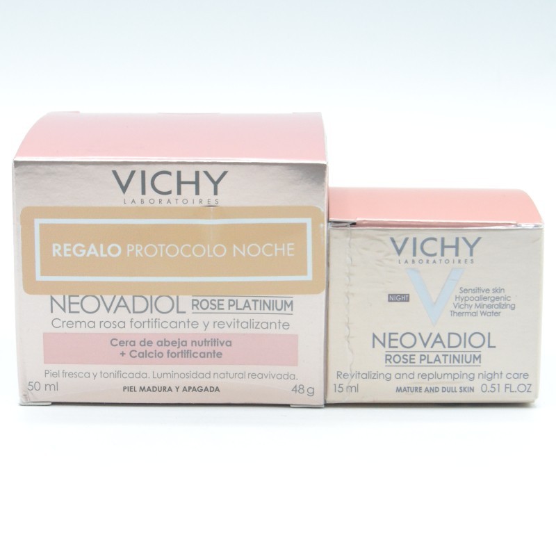 NEOVADIOL ROSE PLATINIUM 65+ 50ML + NEOVADIOL ROSE PLATINIUM 65+ NOCHE 15ML REGALO Antiedad