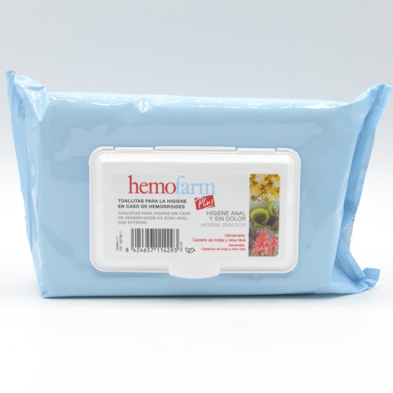 Comprar Hemofarm Plus Toallitas 60 Unidades Tapa Dura