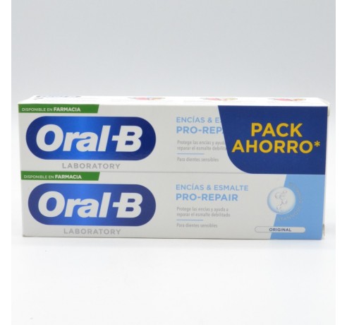 ORAL-B PASTA ENCIAS Y ESMALTE DUPLO 2 X 100 ML Encías, caries, dientes sensibles