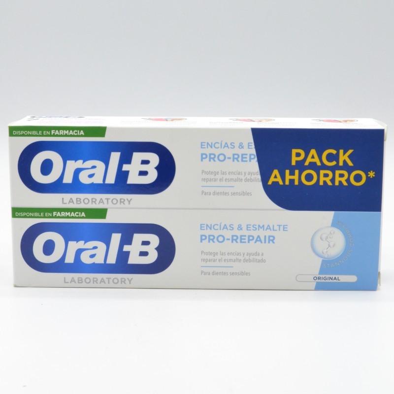 ORAL-B PASTA ENCIAS Y ESMALTE DUPLO 2 X 100 ML Encías, caries, dientes sensibles ORAL-B PASTA ENCIAS Y ESMALTE DUPLO 2 X 100 ML Encías, caries, dientes sensibles
